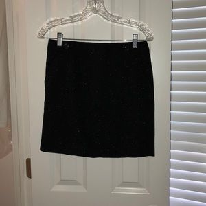 black mini skirt